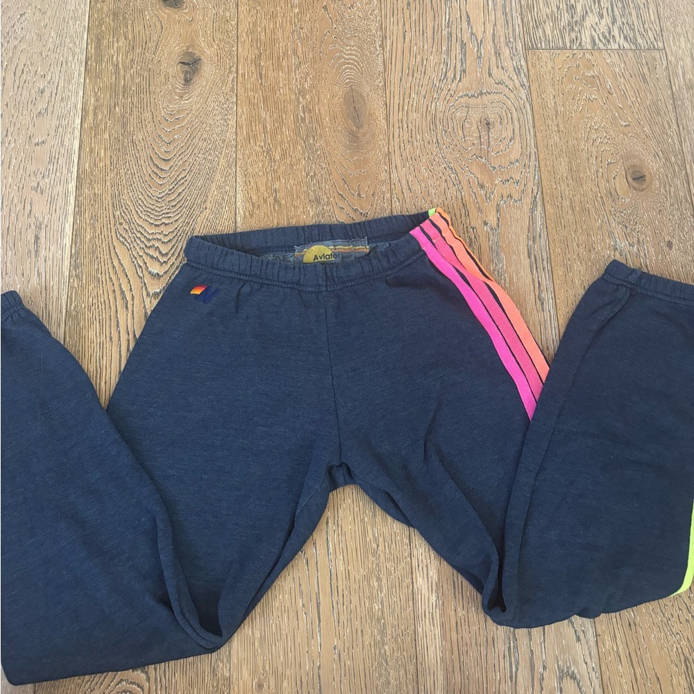 Aviator Nation Blue and Pink Trousers for Stylish Comfort